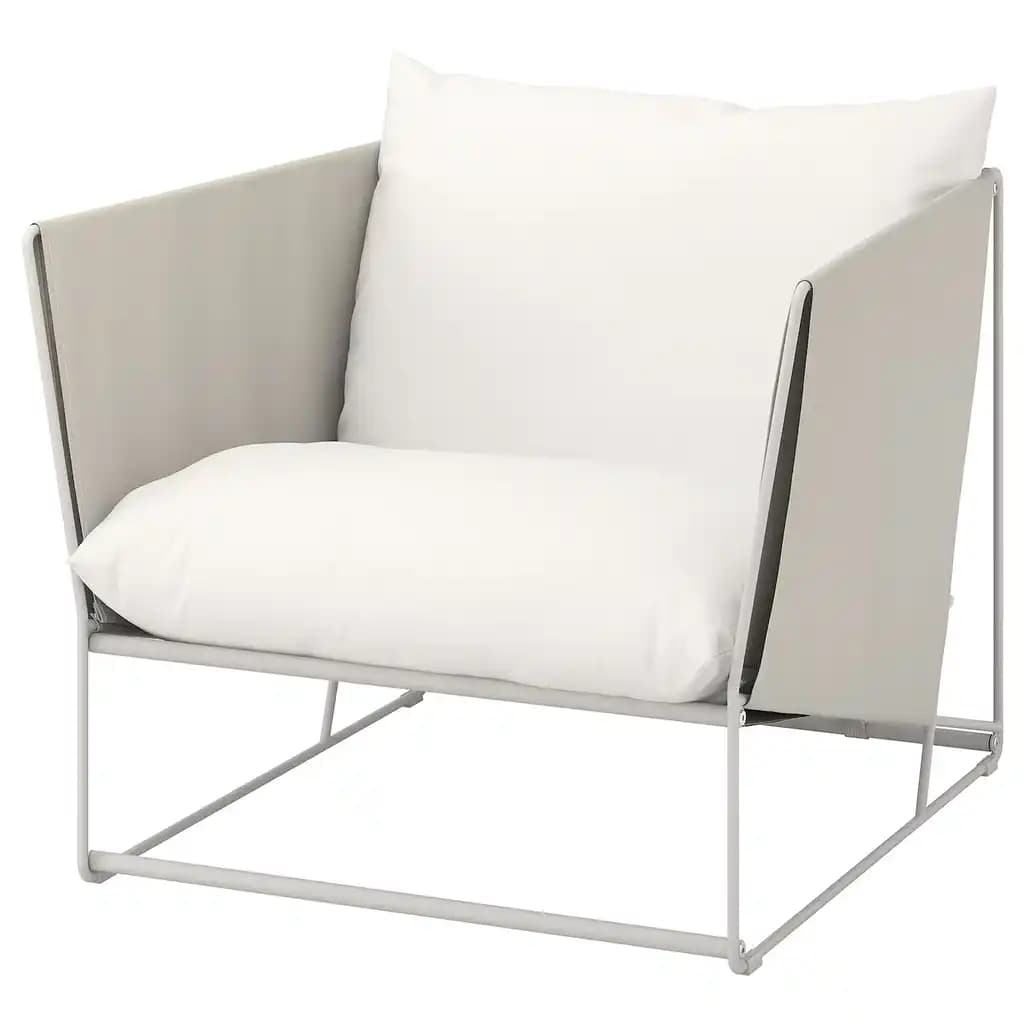 Havsten Fauteuil, extérieur, beige/beige