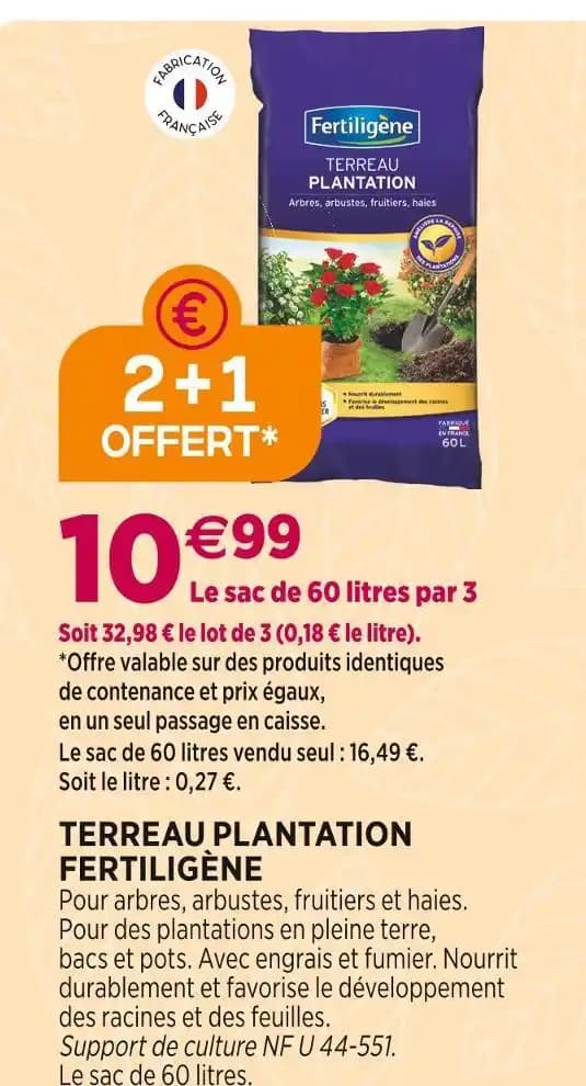 FERTILIGÈNE TERREAU PLANTATION