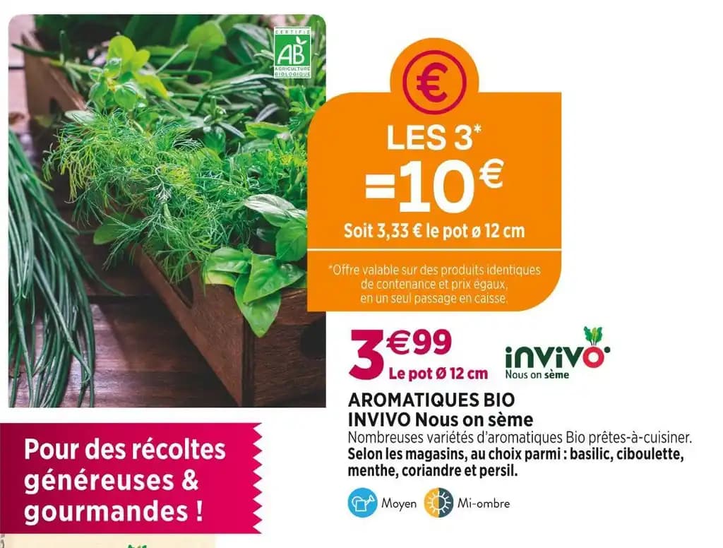 INVIVO Nous on sème AROMATIQUES BIO