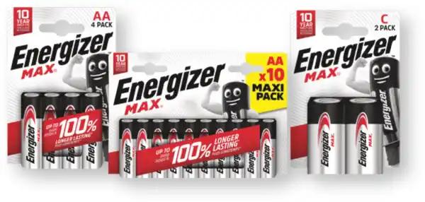ENERGIZER SUR TOUTES LES PILES ALCALINES MAX SANS GRATUITÉ