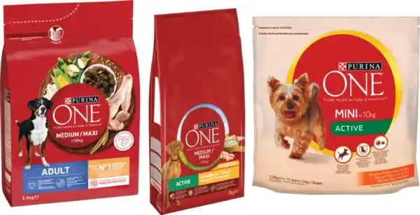 PURINA ONE SUR TOUTE L'ALIMENTATION POUR CHIENS