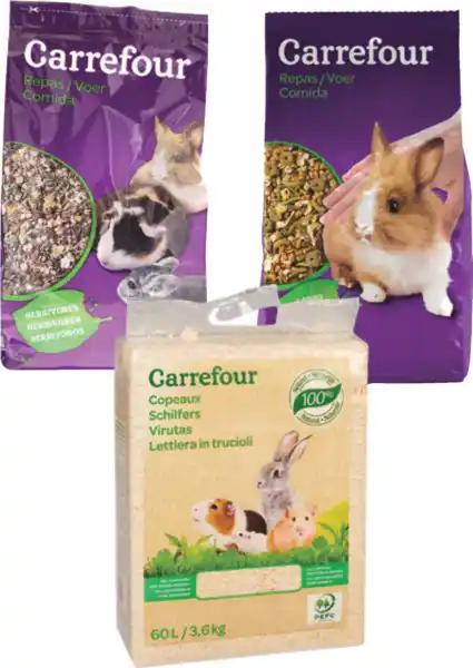 CARREFOUR SUR TOUTE L'ALIMENTATION ET LA LITIÈRE POUR RONGEURS