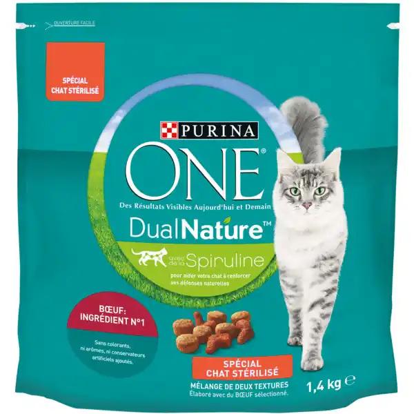 PURINA ONE Croquettes Dual Nature pour chats stérilisés