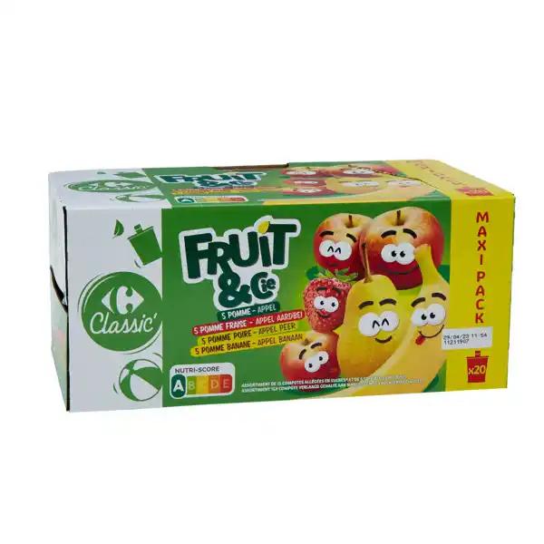 CARREFOUR CLASSIC' Compotes Fruits & Cie