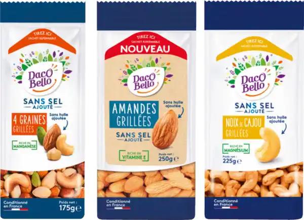 DACO BELLO SUR TOUS LES FRUITS SECS GRILLÉS SALÉS