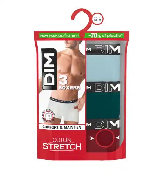 DIM Boxers homme Coton stretch