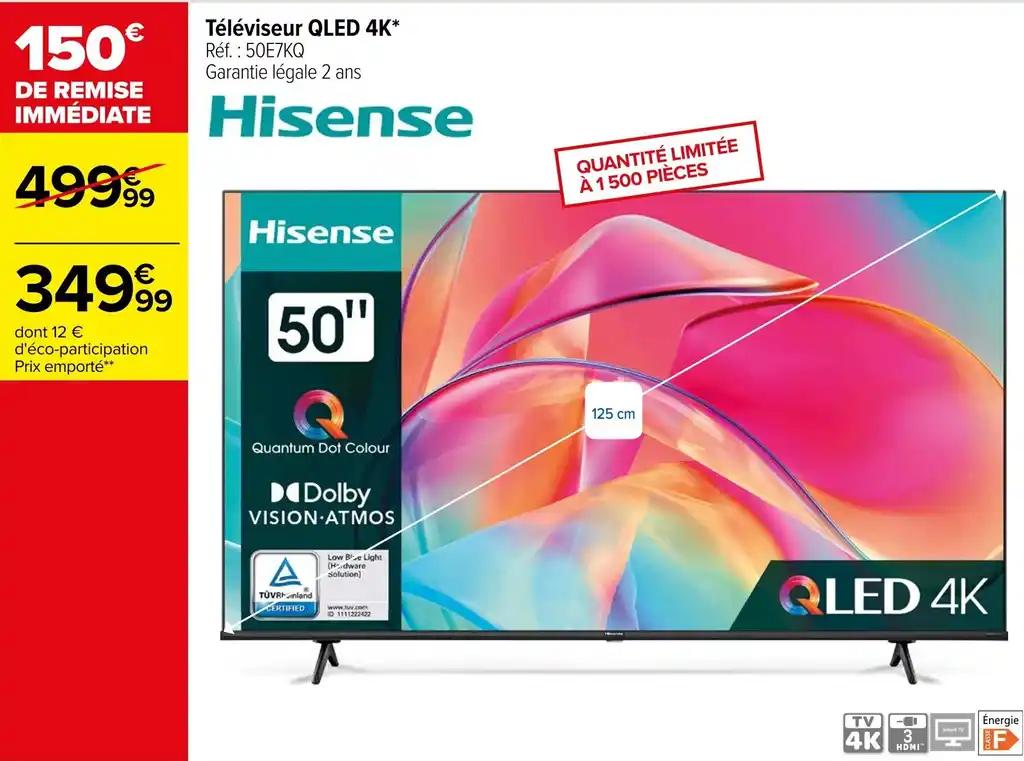 Téléviseur QLED 4K* Réf.: 50E7KQ
