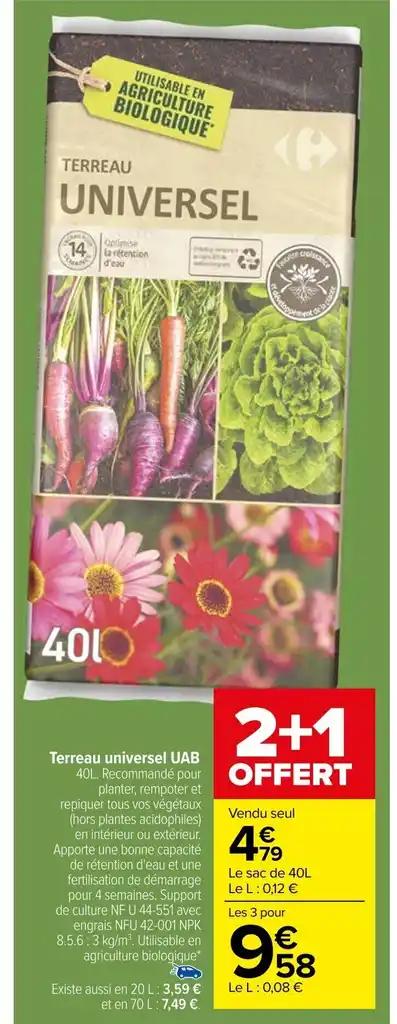 Terreau universel UAB 40L.