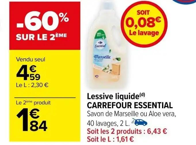 Lessive liquide (d) CARREFOUR ESSENTIAL