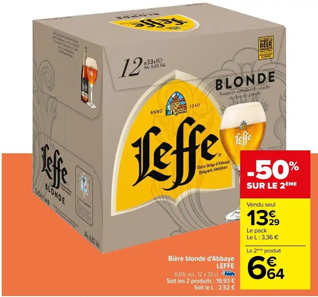 Bière blonde d'Abbaye LEFFE