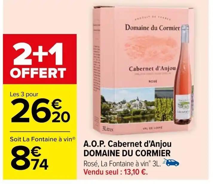 A.O.P. Cabernet d'Anjou DOMAINE DU CORMIER