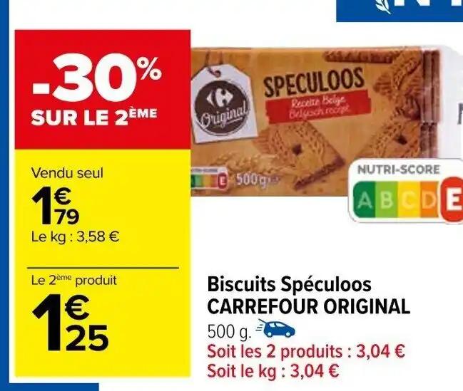 Biscuits Spéculoos CARREFOUR ORIGINAL