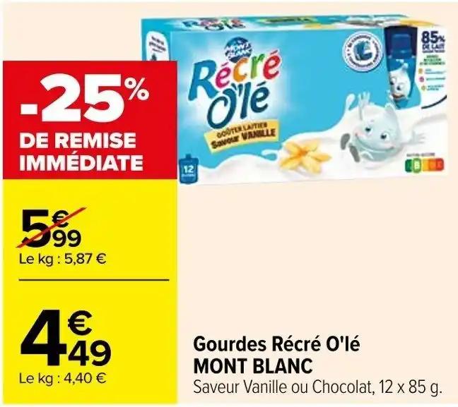 Gourdes Récré O'lé MONT BLANC