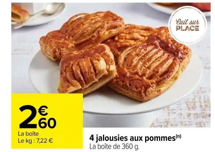 4 jalousies aux pommes (n)