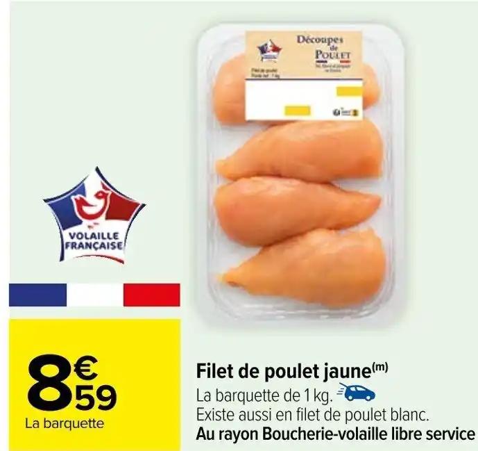 Filet de poulet jaune(m)