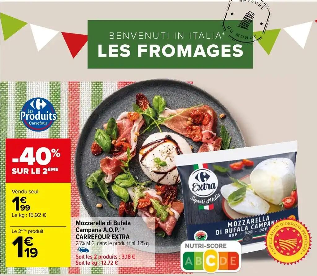 Mozzarella di Bufala Campana A.O.P.(n) CARREFOUR EXTRA