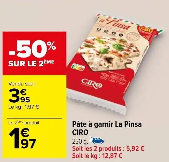 Pâte à garnir La Pinsa CIRO