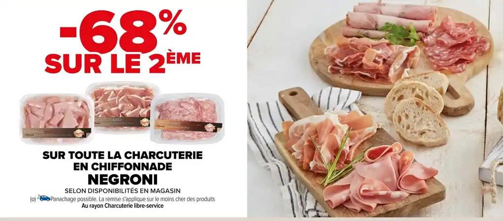 SUR TOUTE LA CHARCUTERIE EN CHIFFONNADE NEGRONI