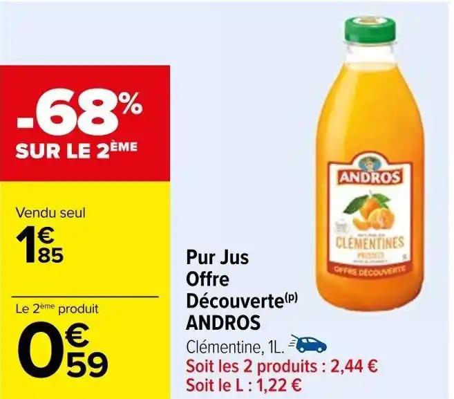 Pur Jus Offre Découverte (P) ANDROS