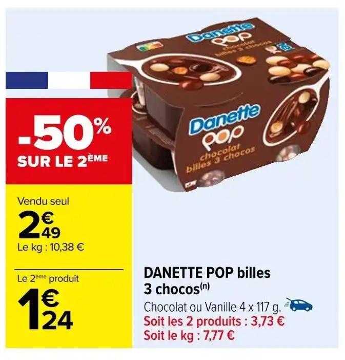 DANETTE POP billes 3 chocos (n)