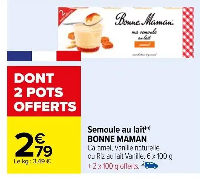 Semoule au lait (n) BONNE MAMAN
