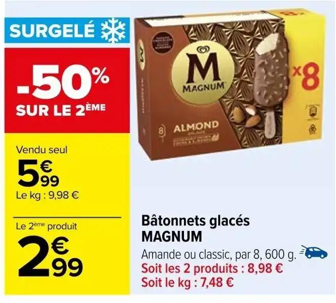 Bâtonnets glacés MAGNUM