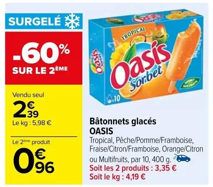 Bâtonnets glacés OASIS