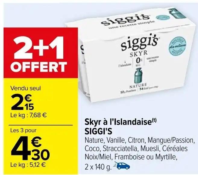 Skyr à l'Islandaise (t) SIGGI'S