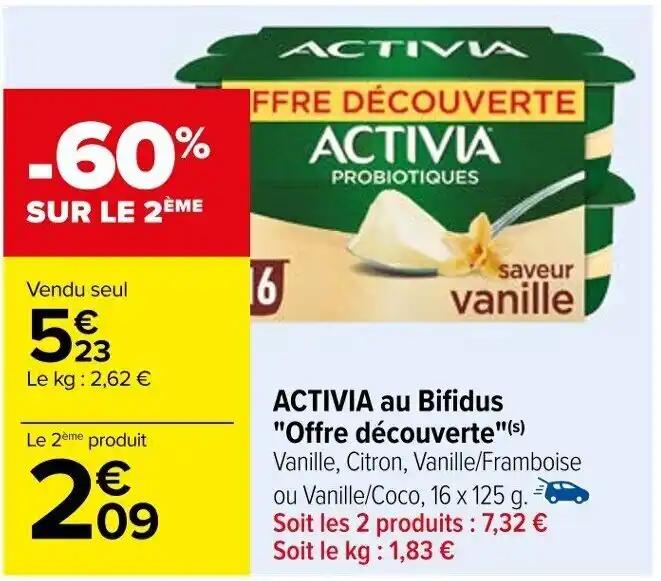 ACTIVIA au Bifidus "Offre découverte"(s)
