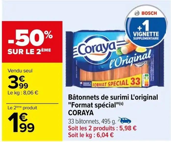 Bâtonnets de surimi L'original "Format spécial"(s) CORAYA