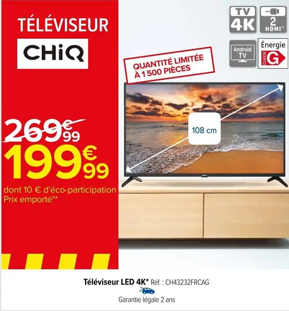 Téléviseur LED 4K* Réf.: CH43232FRCAG