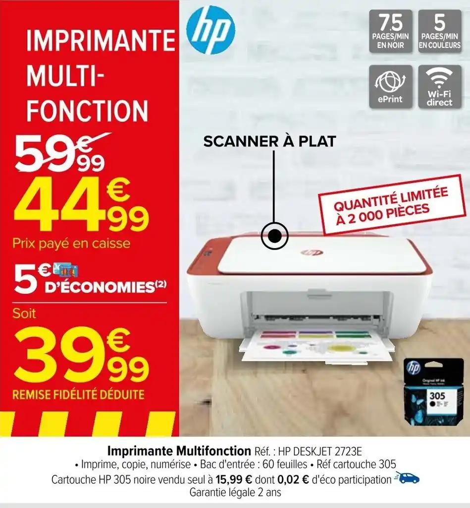 Imprimante Multifonction Réf.: HP DESKJET 2723E