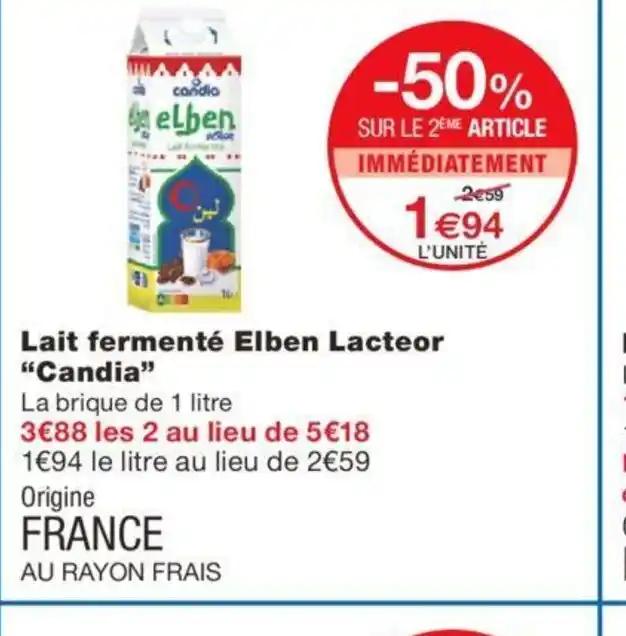 Lait fermenté Elben Lacteor "Candia"