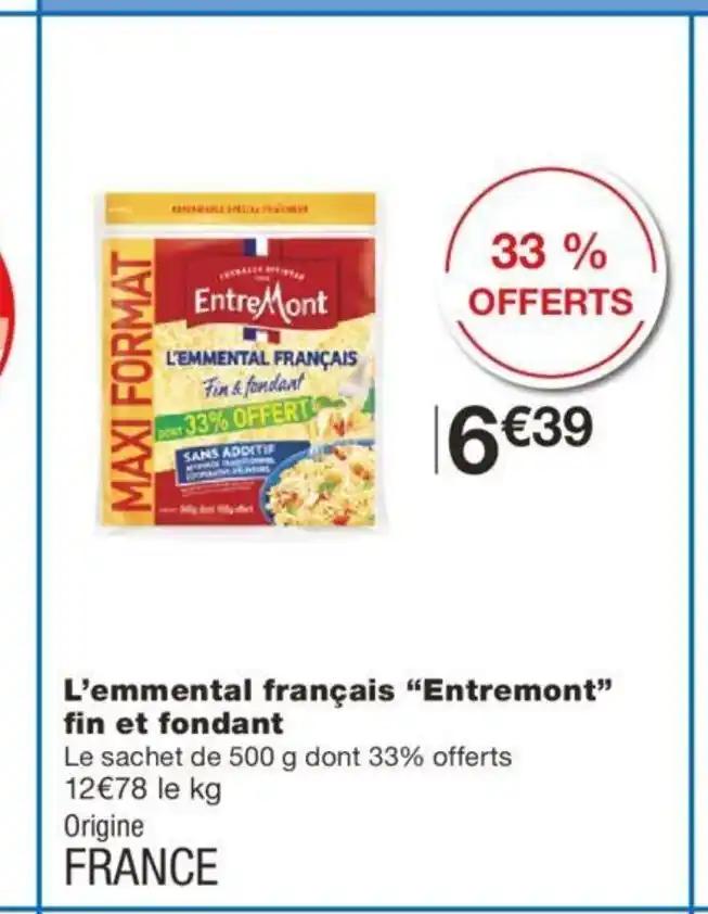 L'emmental français "Entremont"