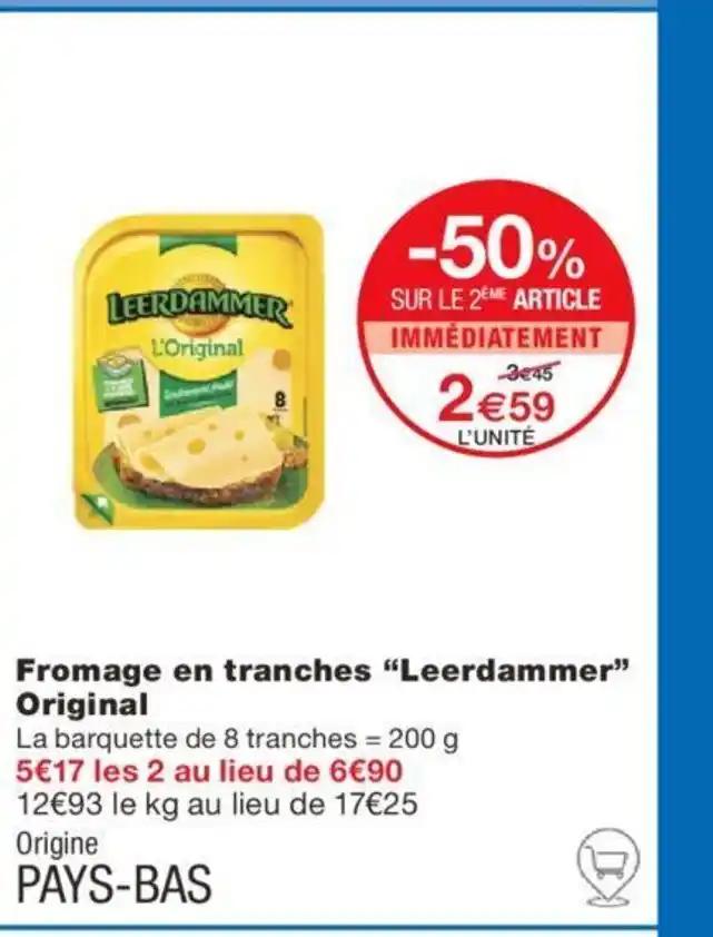 Fromage en tranches "Leerdammer" Original