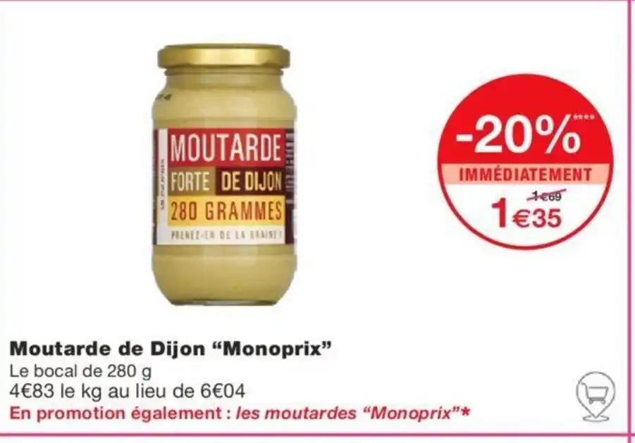 Moutarde de Dijon "Monoprix"