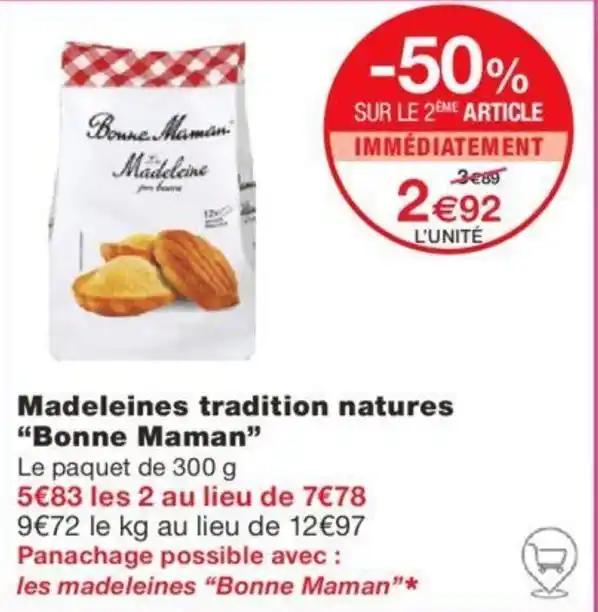 Madeleines tradition natures "Bonne Maman"