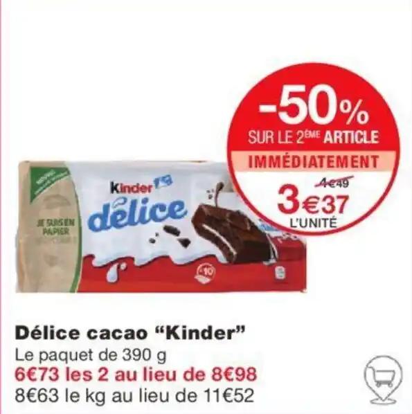Délice cacao “Kinder”