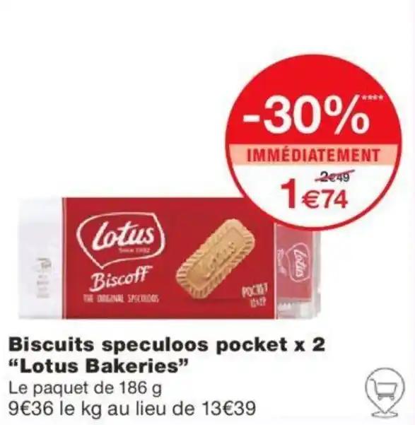 Biscuits speculoos pocket x 2 "Lotus Bakeries"