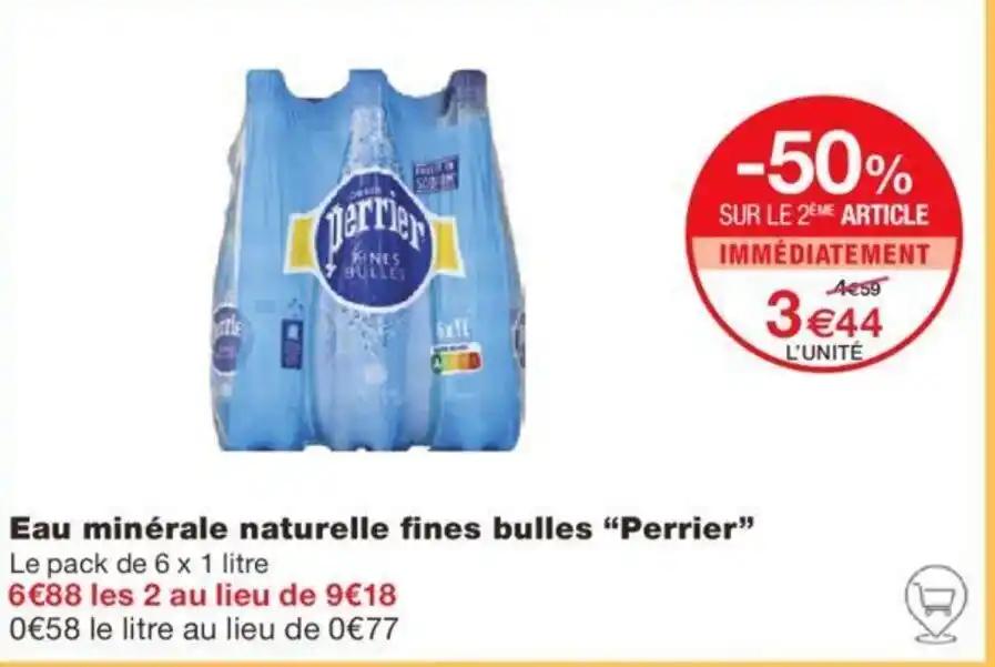 Eau minérale naturelle fines bulles "Perrier"
