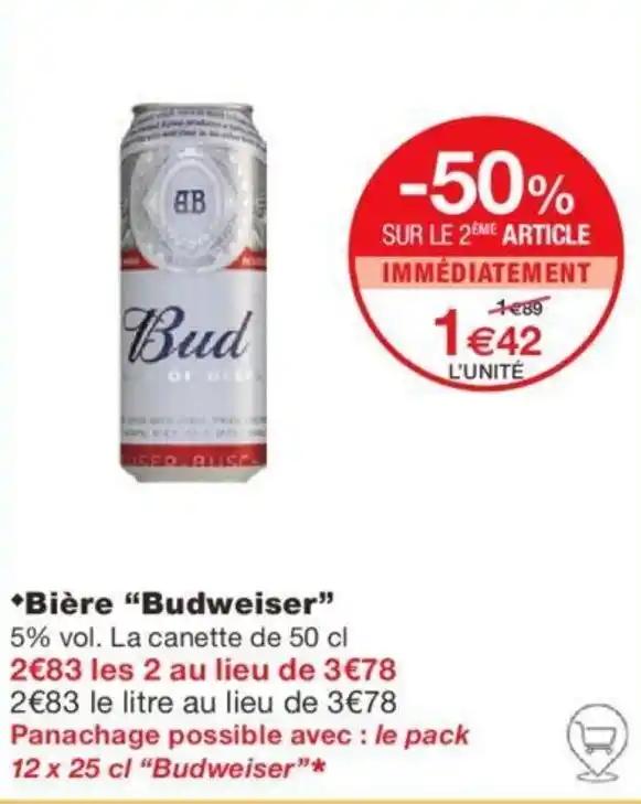 *Bière "Budweiser"