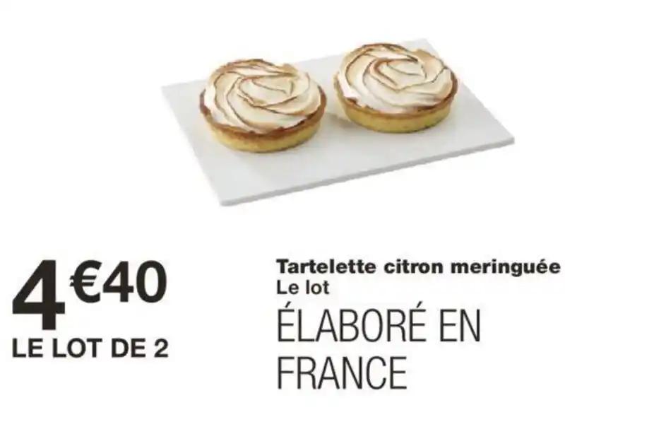 Tartelette citron meringuée