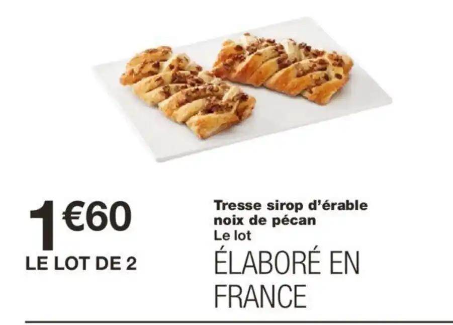 Tresse sirop d'érable noix de pécan