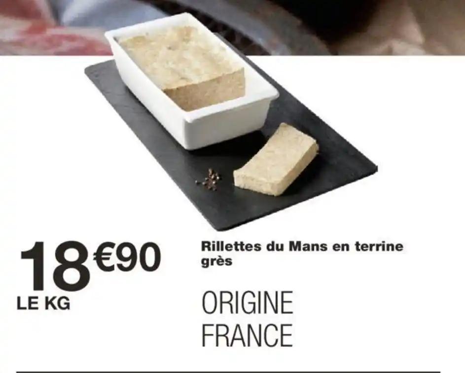 Rillettes du Mans en terrine grès