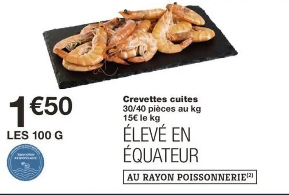 Crevettes cuites