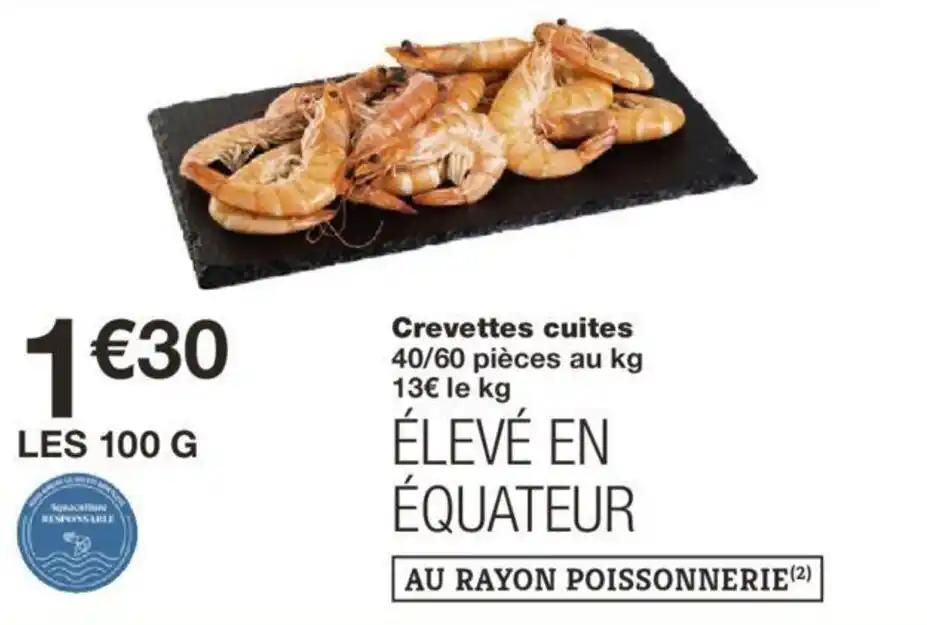 Crevettes cuites