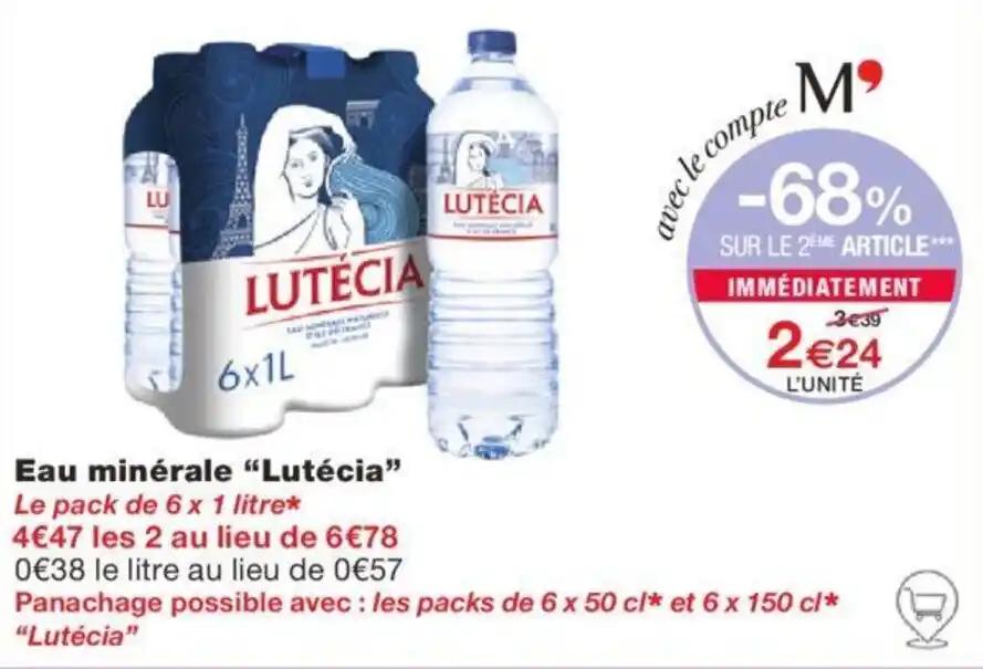 Eau minérale "Lutécia"