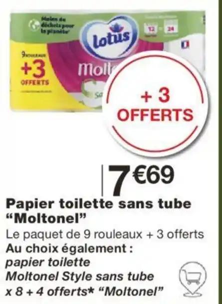 Papier toilette sans tube "Moltonel"