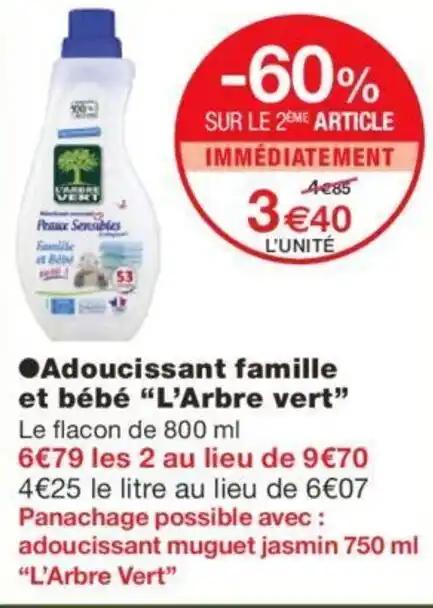 ●Adoucissant famille et bébé "L'Arbre vert"