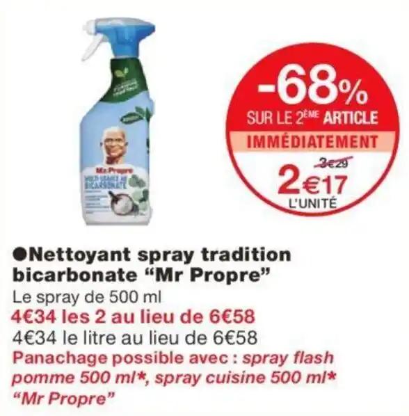 ●Nettoyant spray tradition bicarbonate "Mr Propre"